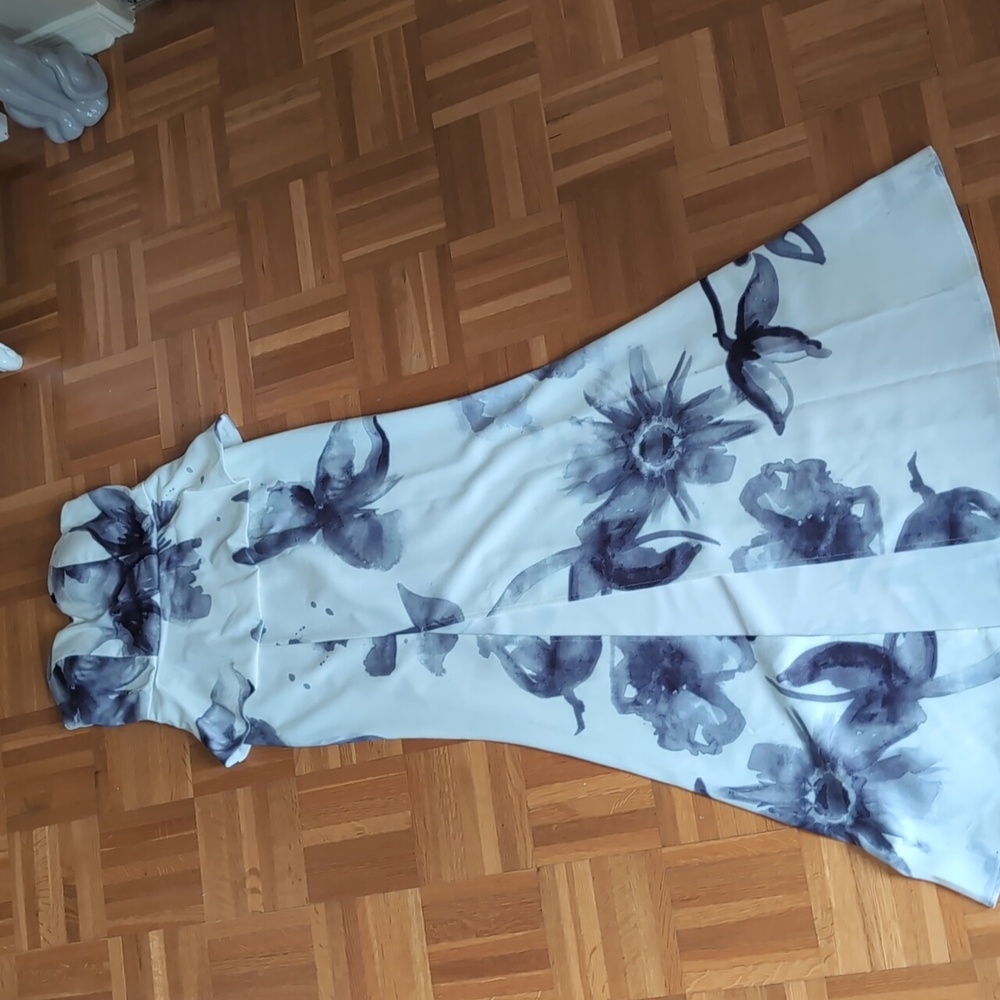 Womens peplum gown